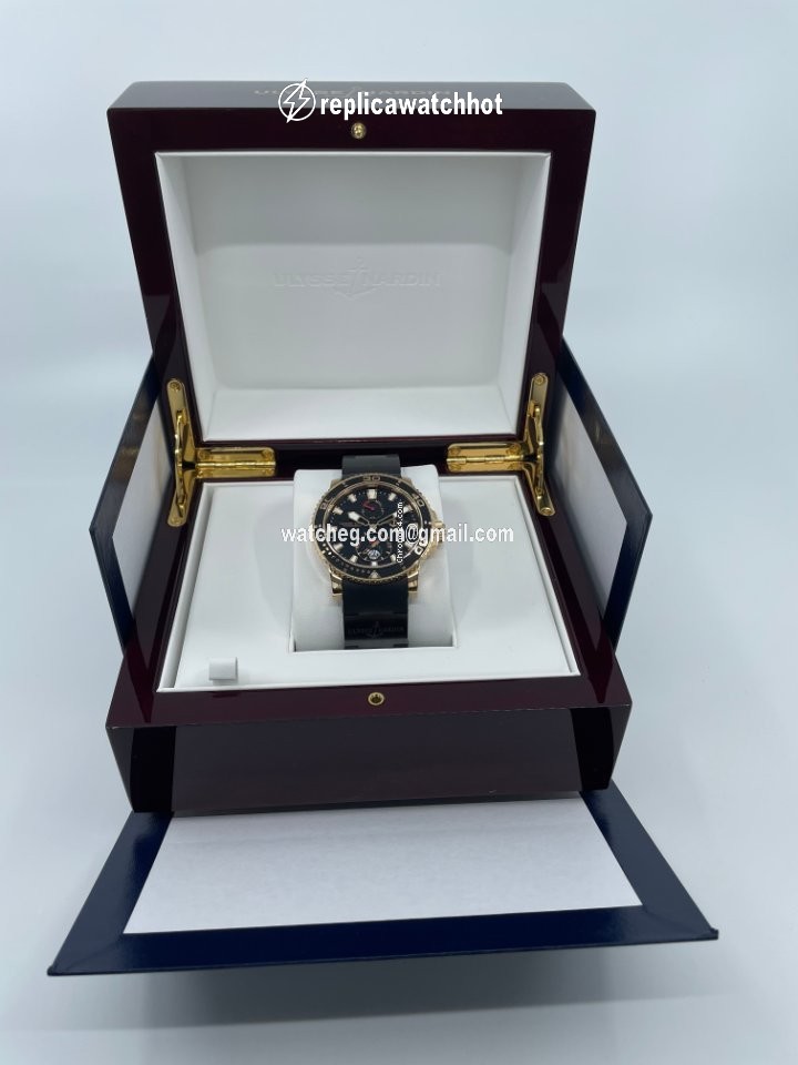 Ulysse Nardin Maxi Marine Diver Mens watch Unisex Automatic Rose gold 266-33-3C-922