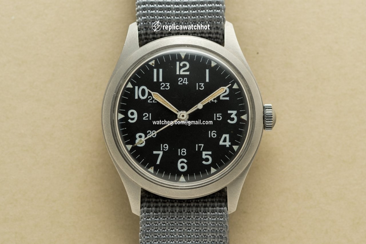 Hamilton Mens watch Unisex Manual winding Steel MIL-46374A
