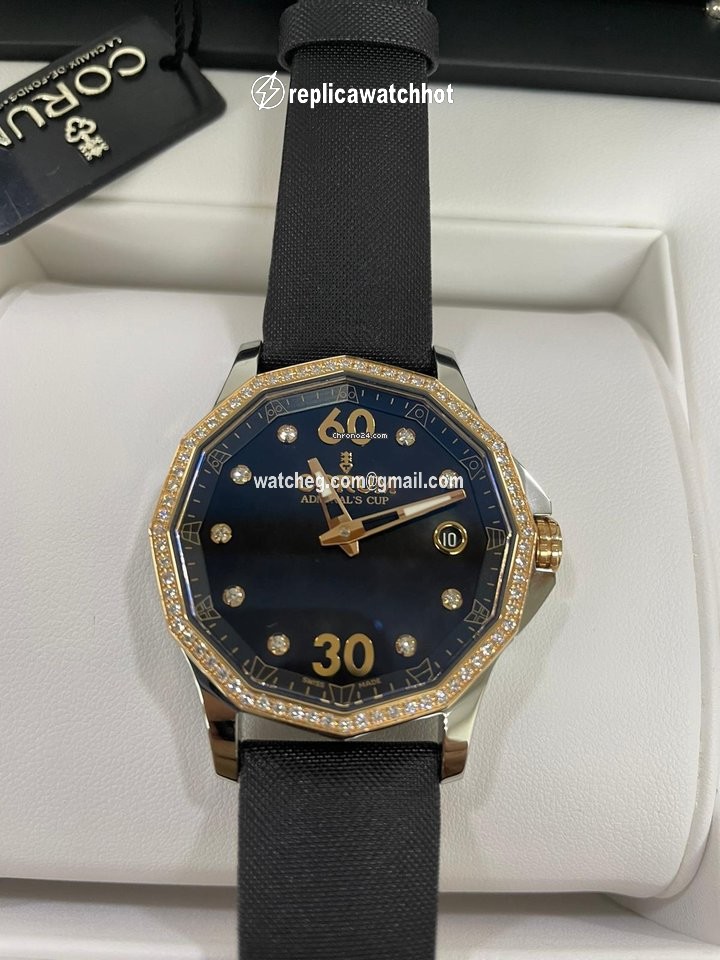 Corum Admirals Cup Legend 38 Mens watch Unisex Automatic Gold Steel 082.101.29 0F41 PN10
