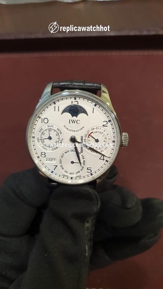 IWC Portuguese Perpetual Calendar Mens watch Unisex Automatic Platinum IW502305