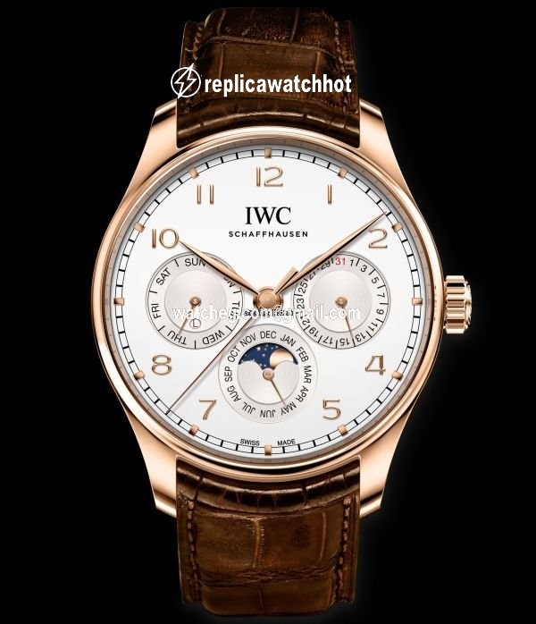 IWC Portuguese Perpetual Calendar Mens watch Unisex Automatic Red gold IW344202