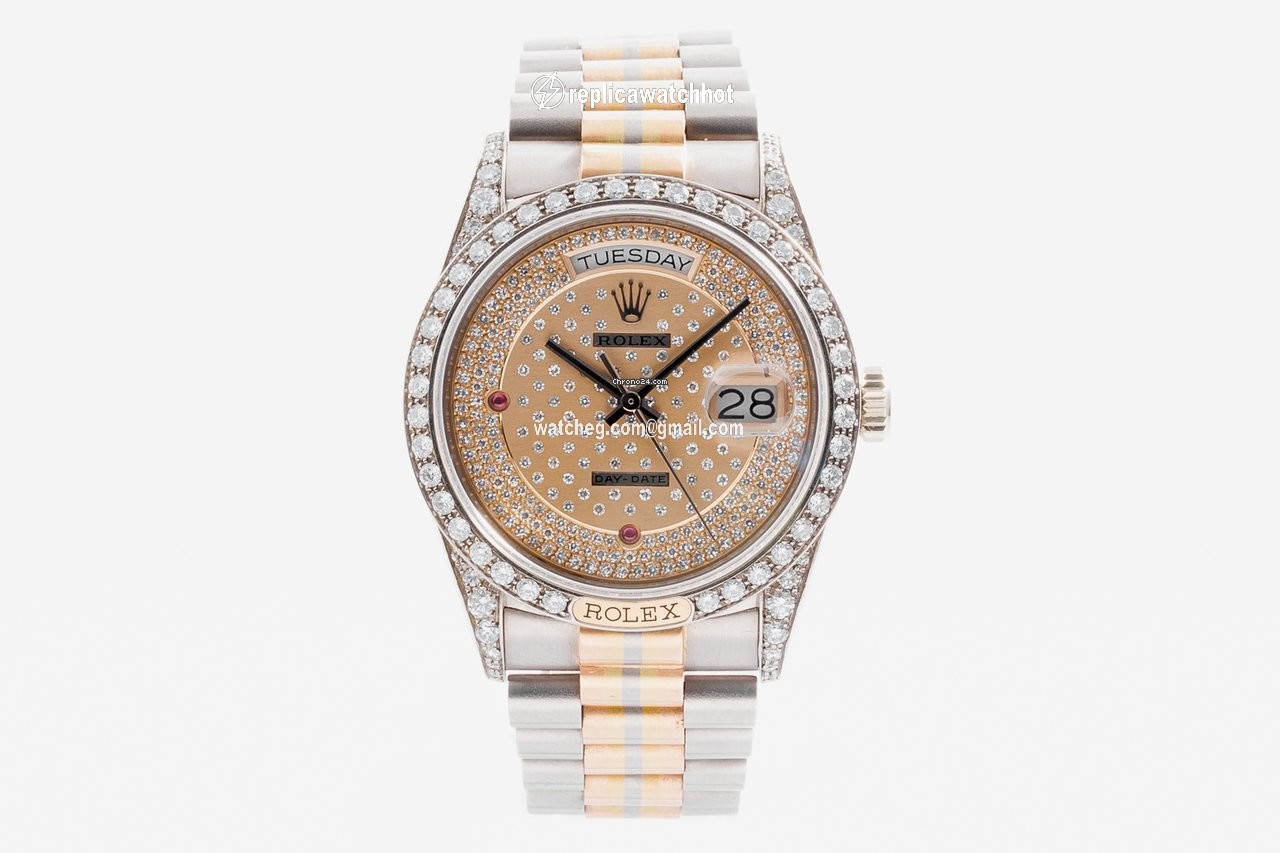 Rolex Day-Date 36 Mens watch Unisex White gold Automatic 118139