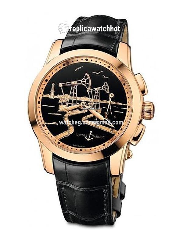 Ulysse Nardin Hourstriker Mens watch Unisex Automatic Rose gold 6106-131 E2-OIL