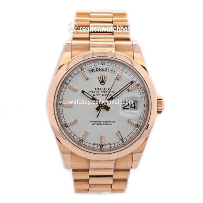 Rolex Day-Date 36 Mens watch Unisex Rose gold Automatic 118205 F