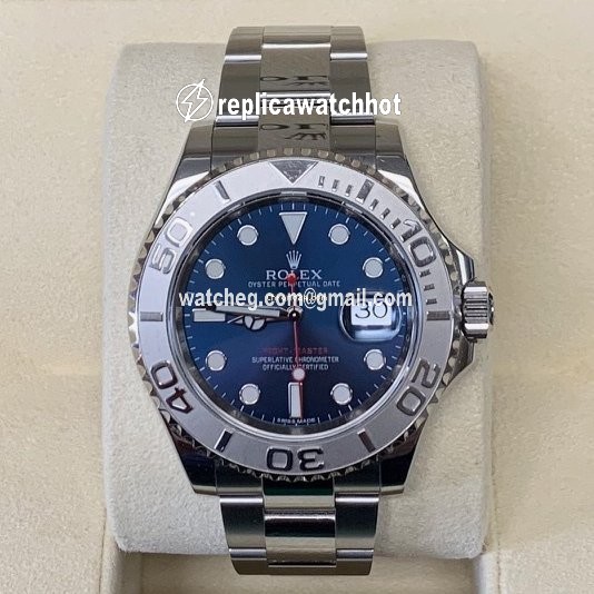 Rolex Yacht-Master 40 Mens watch Unisex Platinum Automatic 116622 Blue