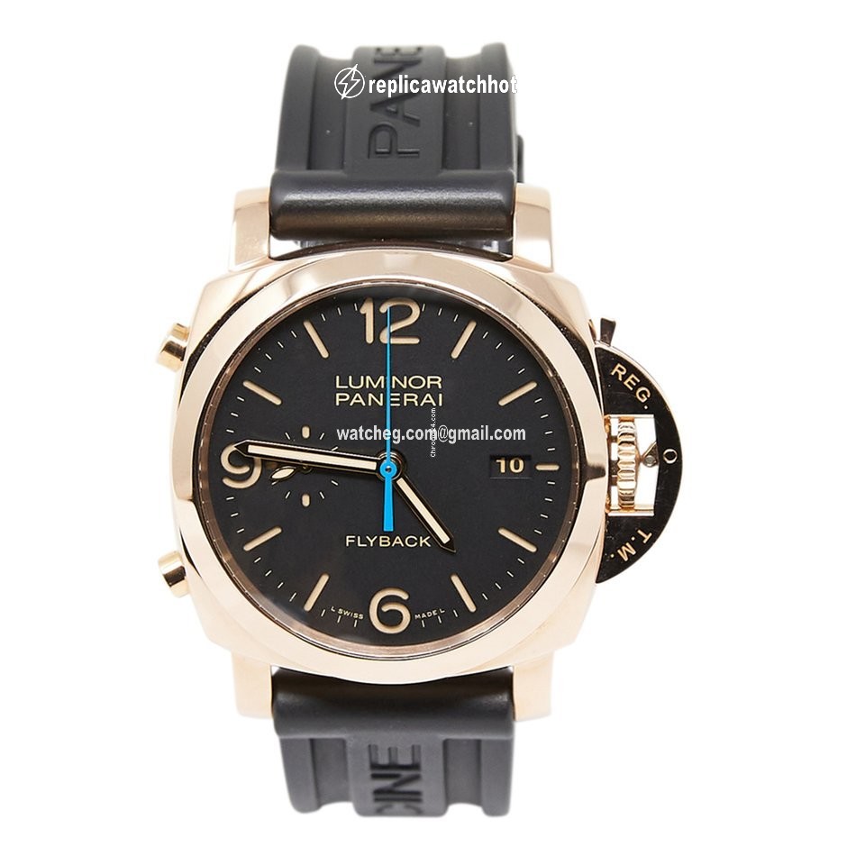 Panerai Luminor 1950 3 Days Chrono Flyback Mens watch Unisex Automatic Rose gold PAM00525