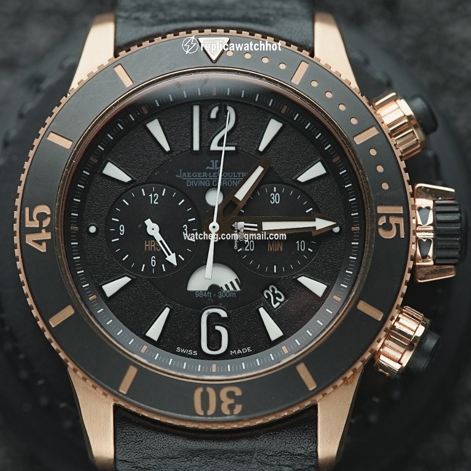 Jaeger-LeCoultre Master Compressor Diving Chronograph GMT Navy SEALs Mens watch Unisex Automatic Rose gold Q1782470