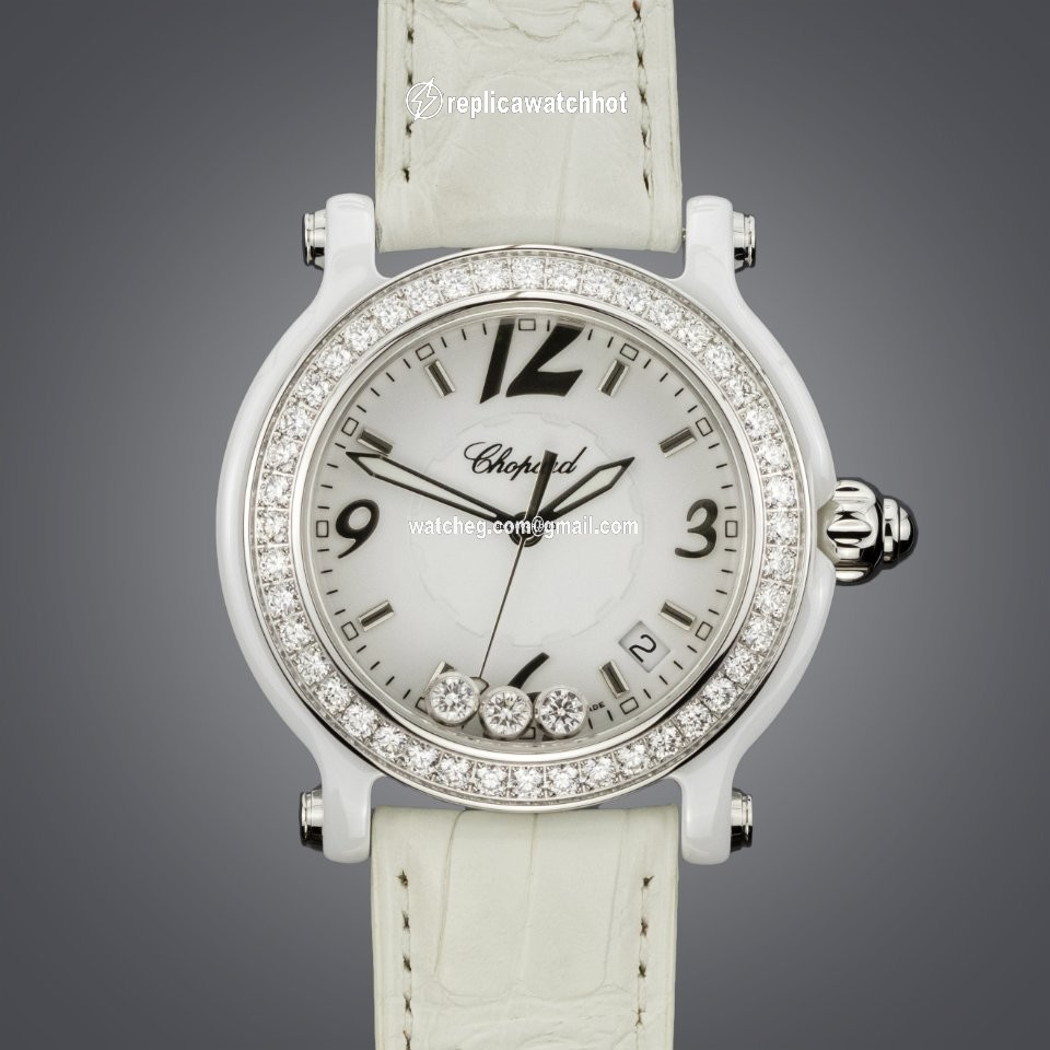Chopard Happy Sport Womens watch Quartz Ceramic 288507-9012