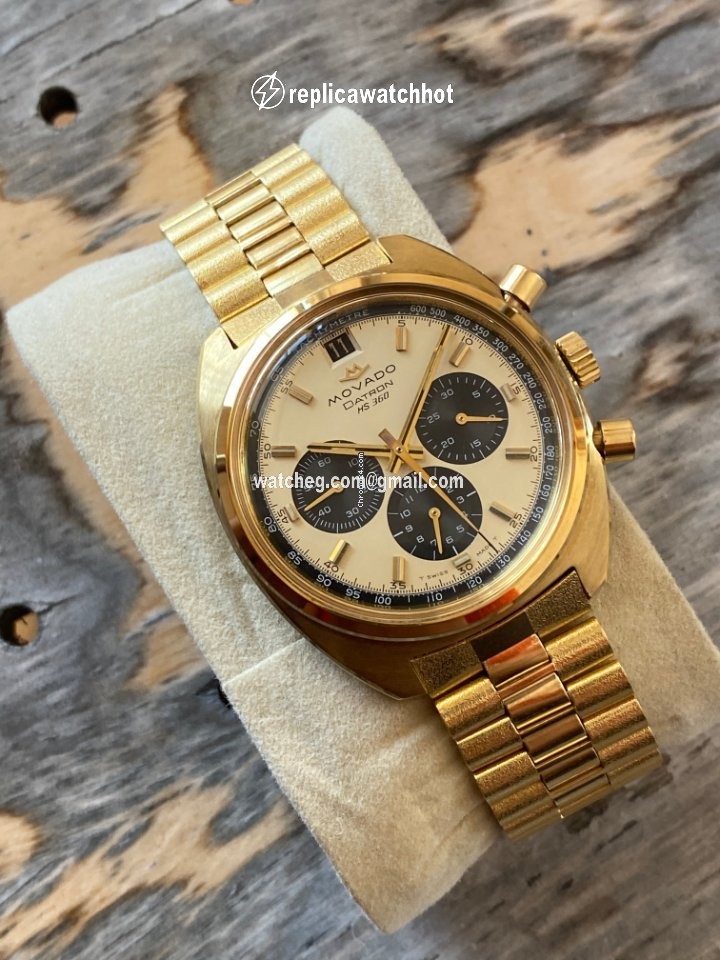 Movado Datron Mens watch Unisex Automatic Gold Steel 434-705-502