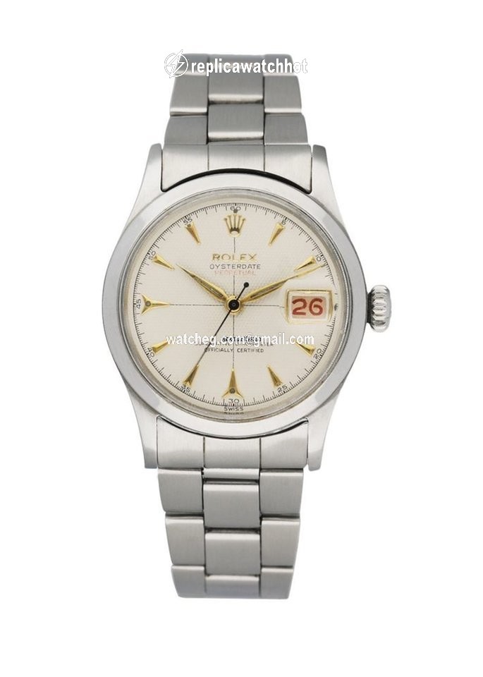 Rolex Oyster Perpetual Date Mens watch Unisex Steel Automatic 6518