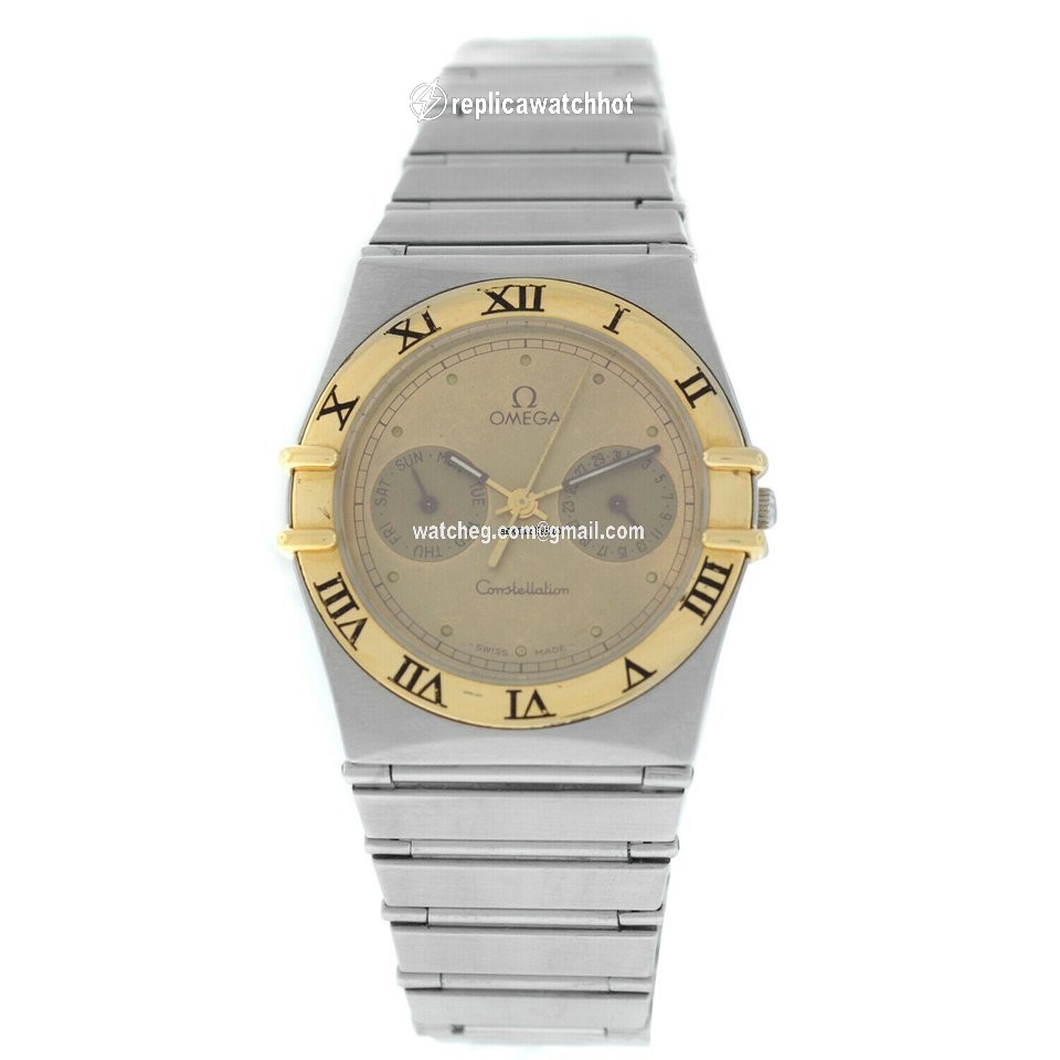 Omega Constellation Day-Date Mens watch Unisex Quartz Gold Steel 396.1069
