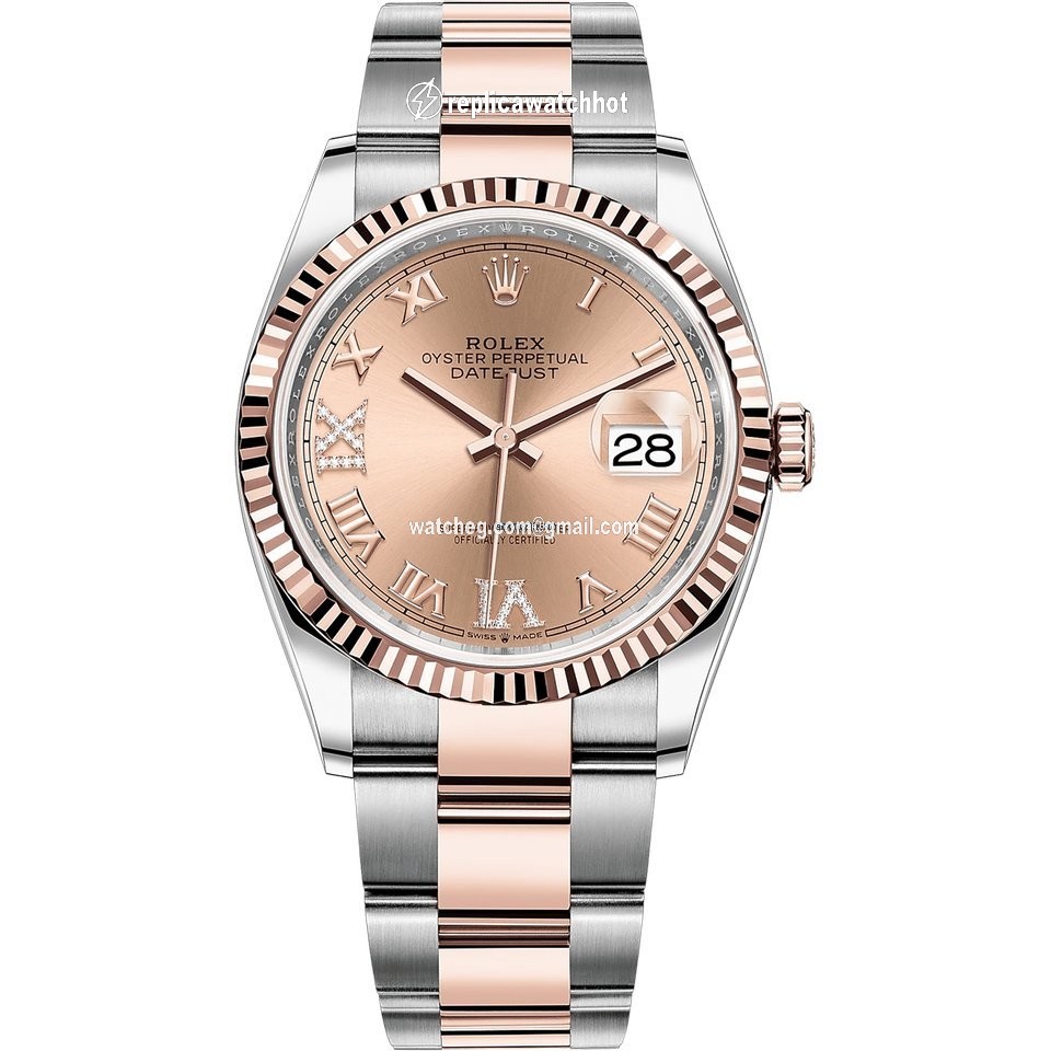 Rolex Datejust 36 Womens watch Gold Steel Automatic 126231-0028