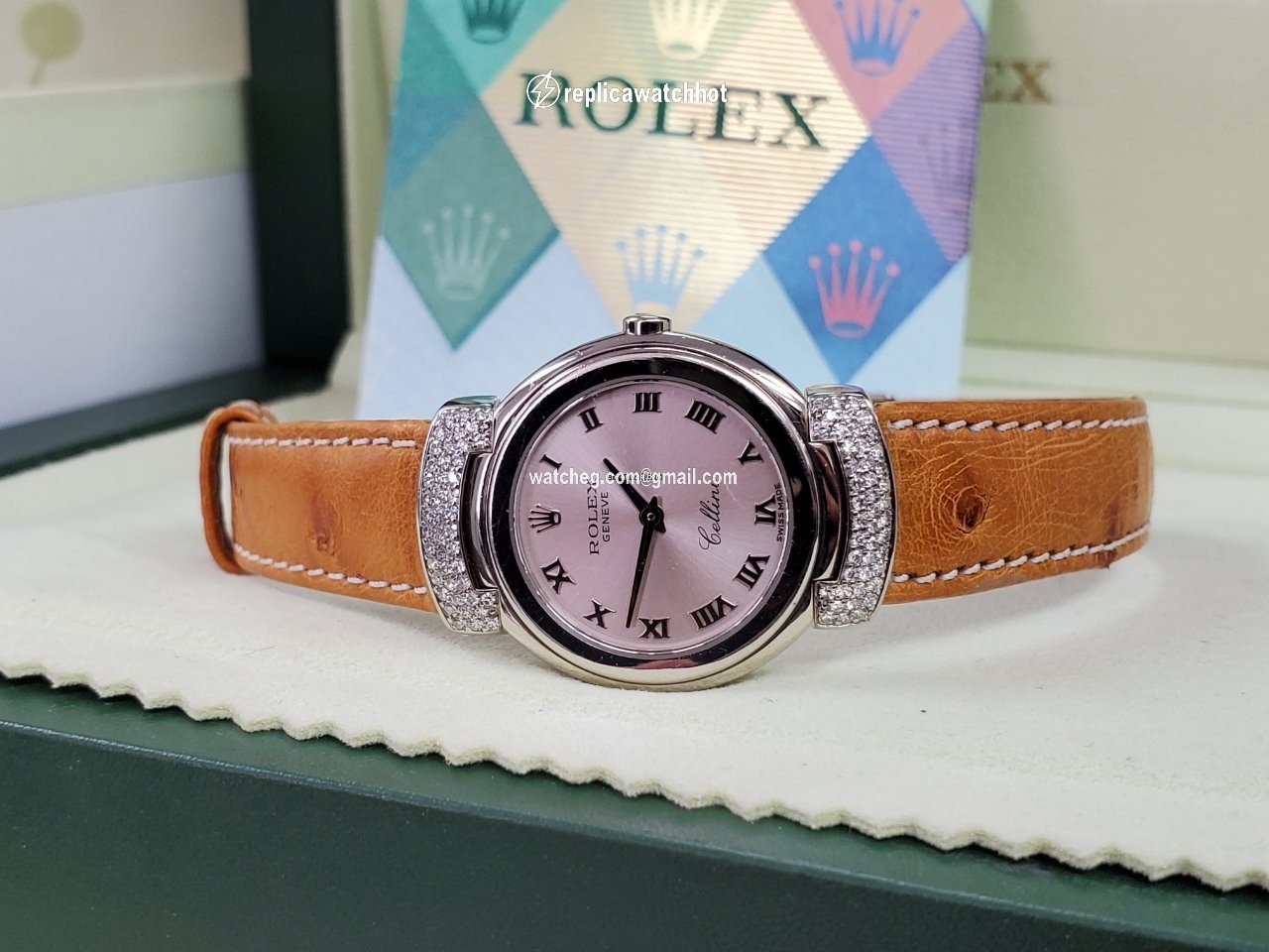 Rolex Cellini Mens watch Unisex White gold Quartz 6672