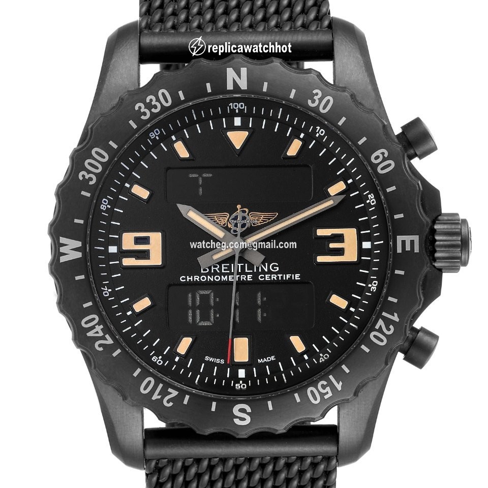Breitling Chronospace Military Mens watch Unisex Quartz Steel M78366