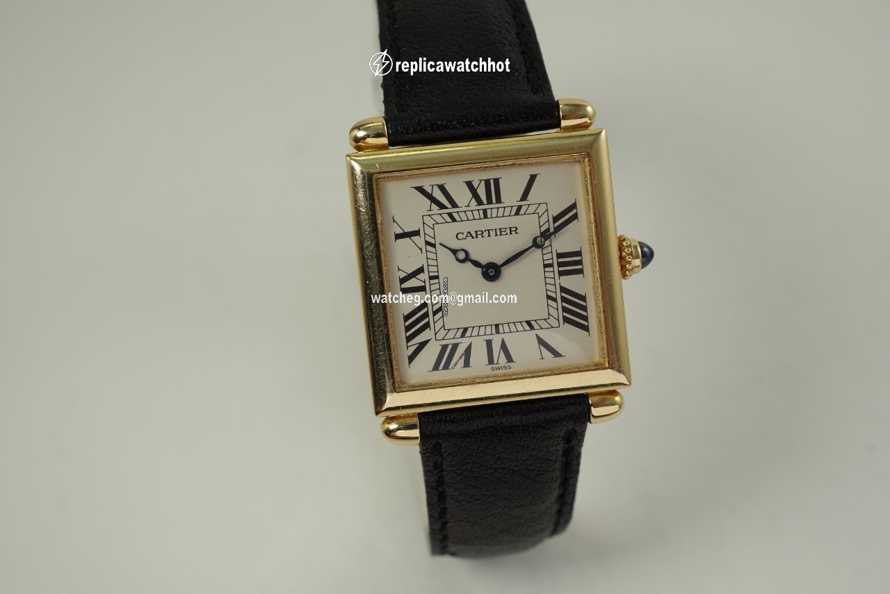 Cartier Tank Mens watch Unisex Quartz Yellow gold 1630