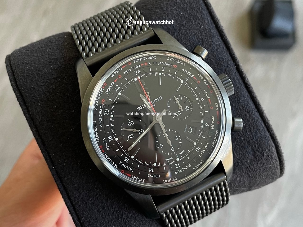 Breitling Transocean Unitime Pilot Mens watch Unisex Automatic Steel MB0510U6 BC80