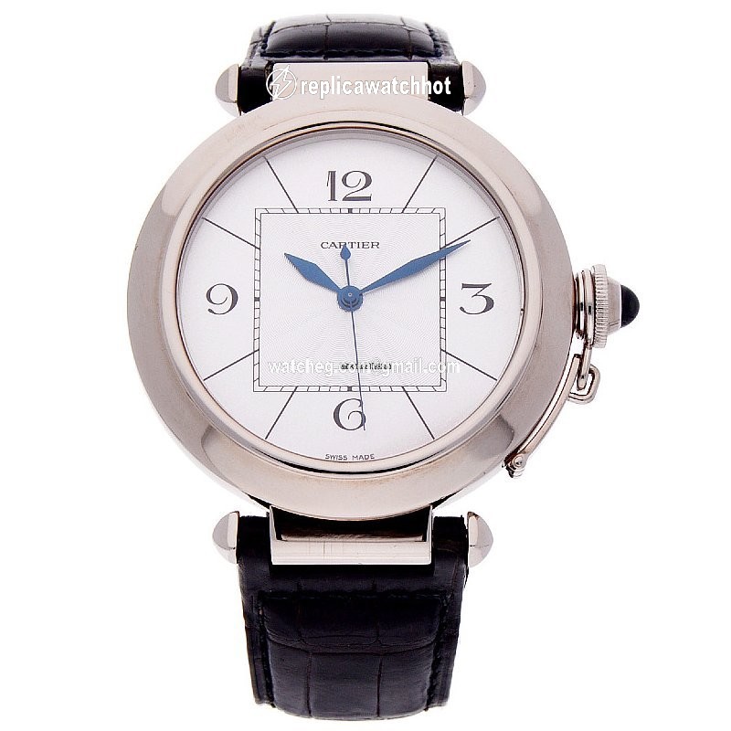 Cartier Pasha Mens watch Unisex Automatic White gold W3018751
