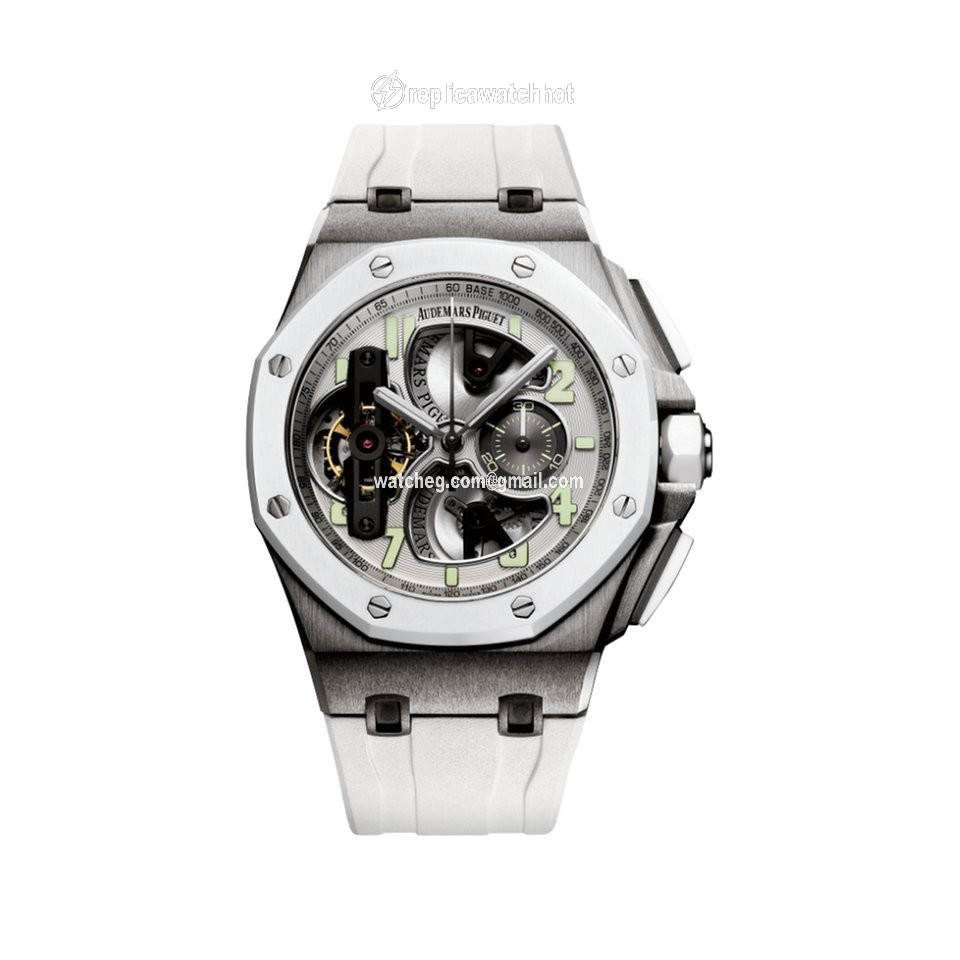 Audemars Piguet Royal Oak Offshore Tourbillon Chronograph Mens watch Unisex Manual winding Titanium 26387IO.OO.D010CA.01