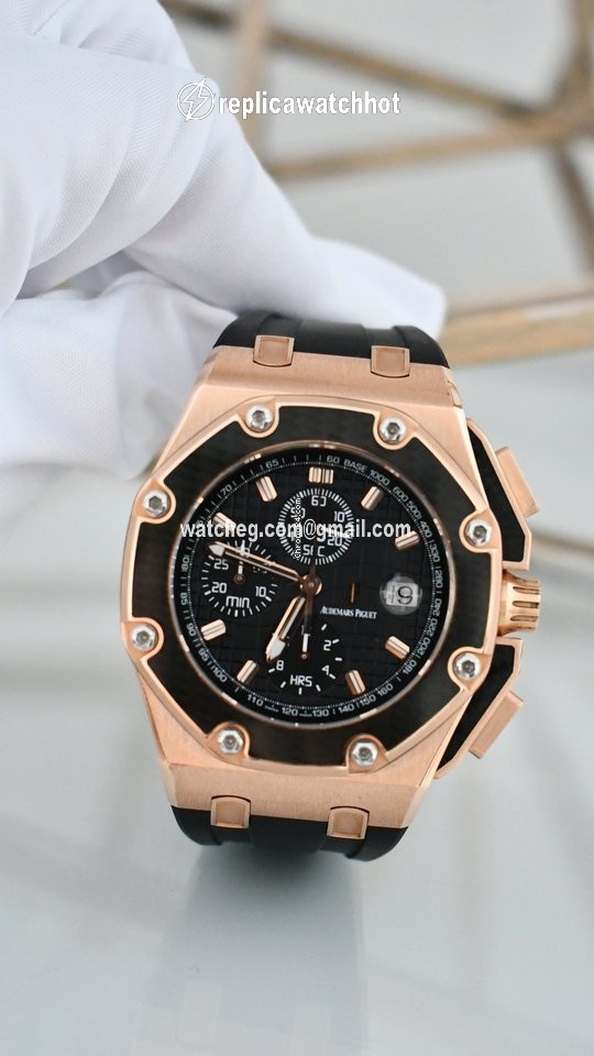 Audemars Piguet Royal Oak Offshore Chronograph Mens watch Unisex Automatic Rose gold 26030RO.OO.D021IN.01