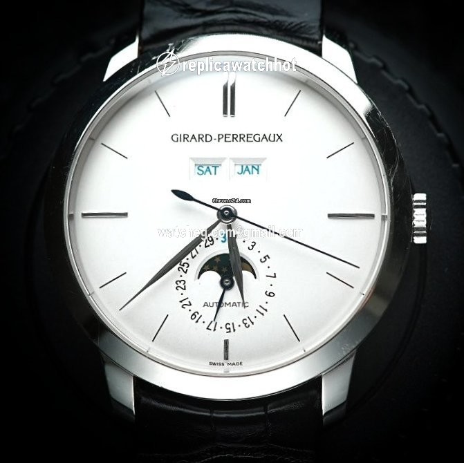 Girard Perregaux 1966 Mens watch Unisex Automatic White gold 49535-53-152-BK6A