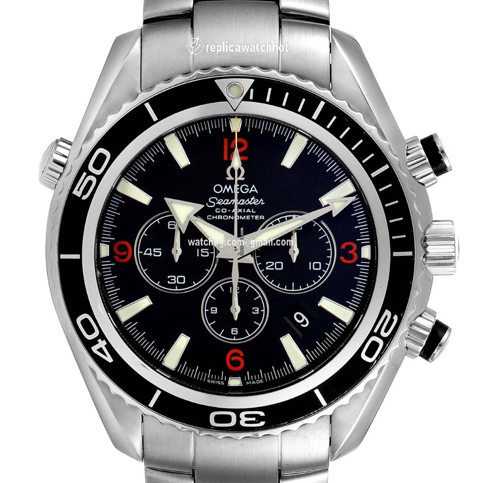 Omega Seamaster Planet Ocean Chronograph Mens watch Unisex Automatic Steel 2210.51.00