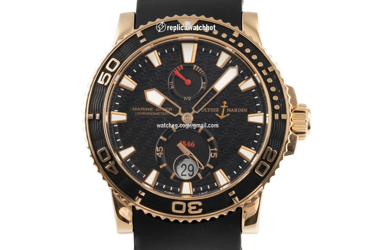 Ulysse Nardin Maxi Marine Diver Mens watch Unisex Automatic Yellow gold 266-33