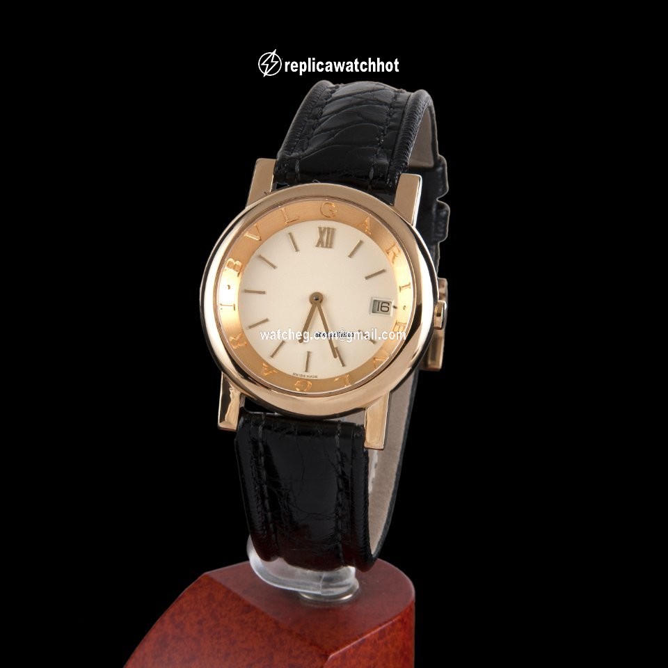 Bulgari Mens watch Unisex Quartz Yellow gold AT33GL