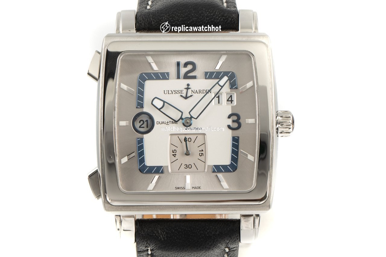 Ulysse Nardin Quadrato Dual Time Mens watch Unisex Automatic Steel 243-92