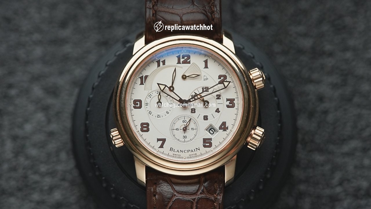 Blancpain Leman Reveil GMT Mens watch Unisex Automatic Rose gold 2041-3642M-53B