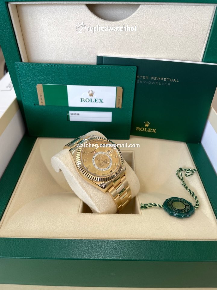 Rolex Sky-Dweller Mens watch Unisex Yellow gold Automatic 326938