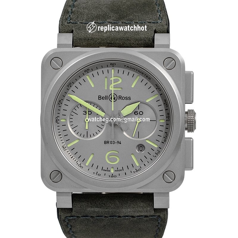 Bell & Ross BR 03-94 Chronographe Mens watch Unisex Automatic Steel BR0394-GR-ST SCA