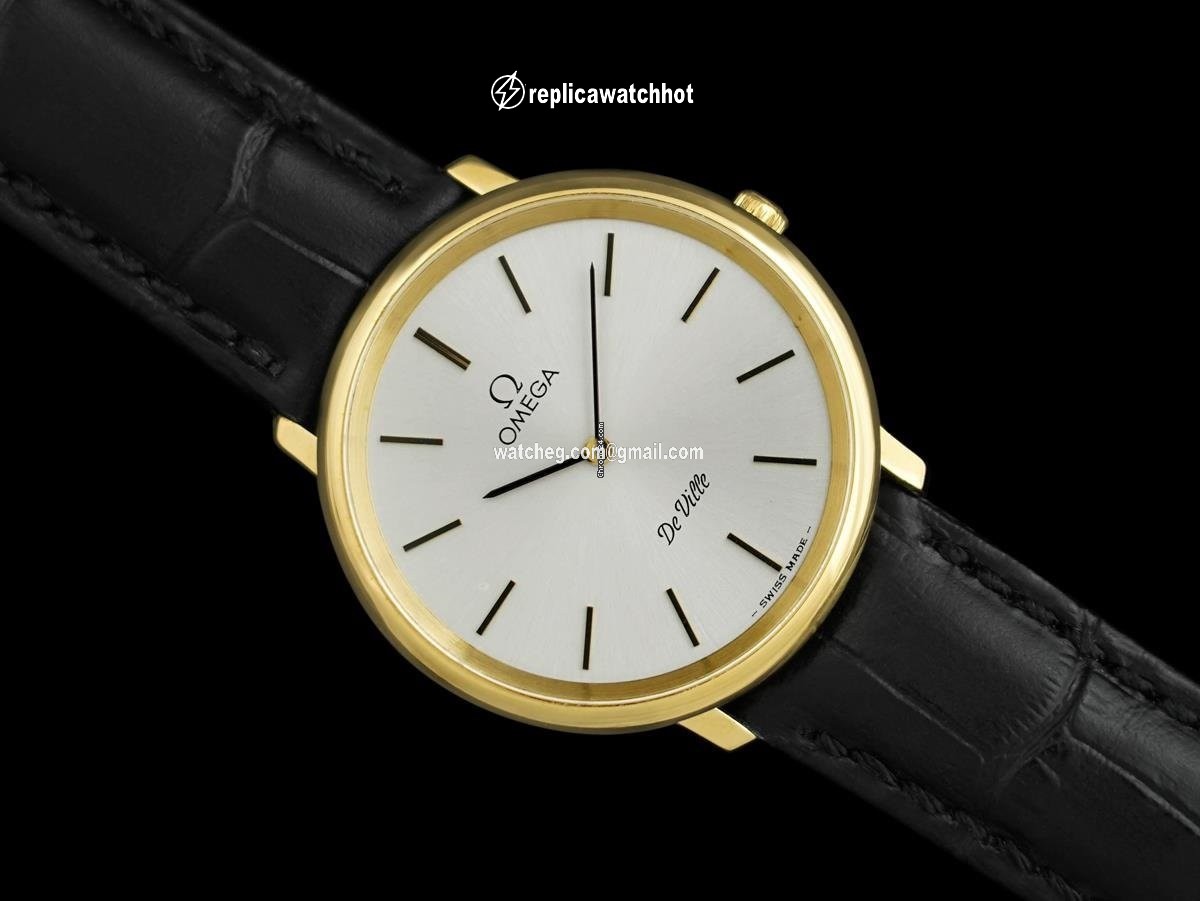 Omega De Ville Mens watch Unisex Manual winding Gold Steel 7604