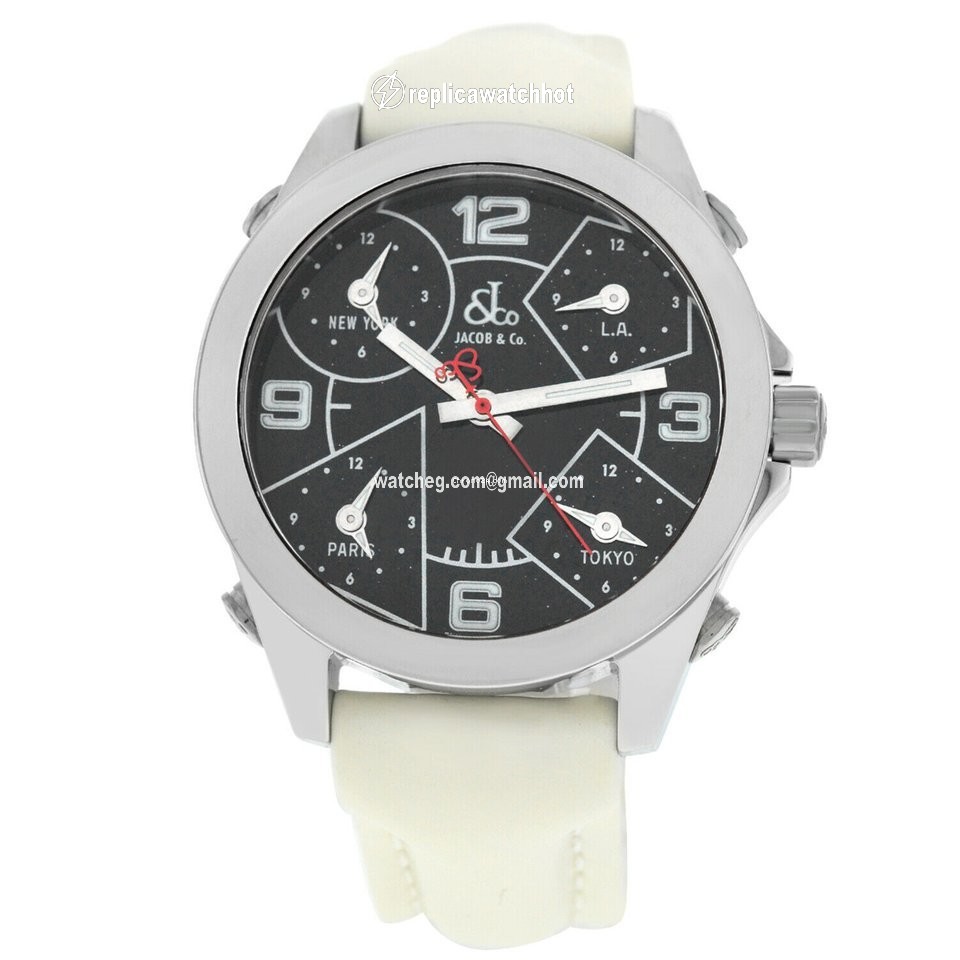 Jacob & Co. Five Time Zone Quartz Steel JCM-29