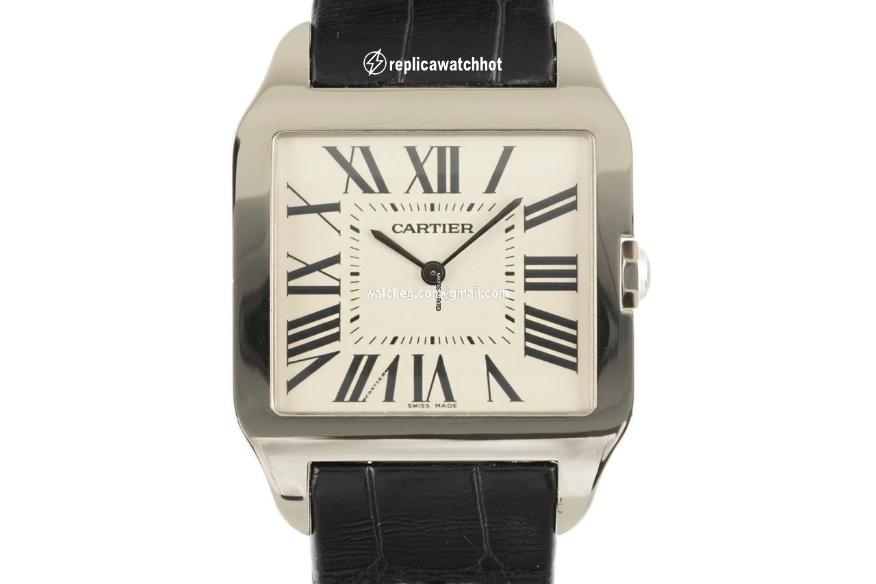 Cartier Santos Dumont Mens watch Unisex Manual winding White gold 2651