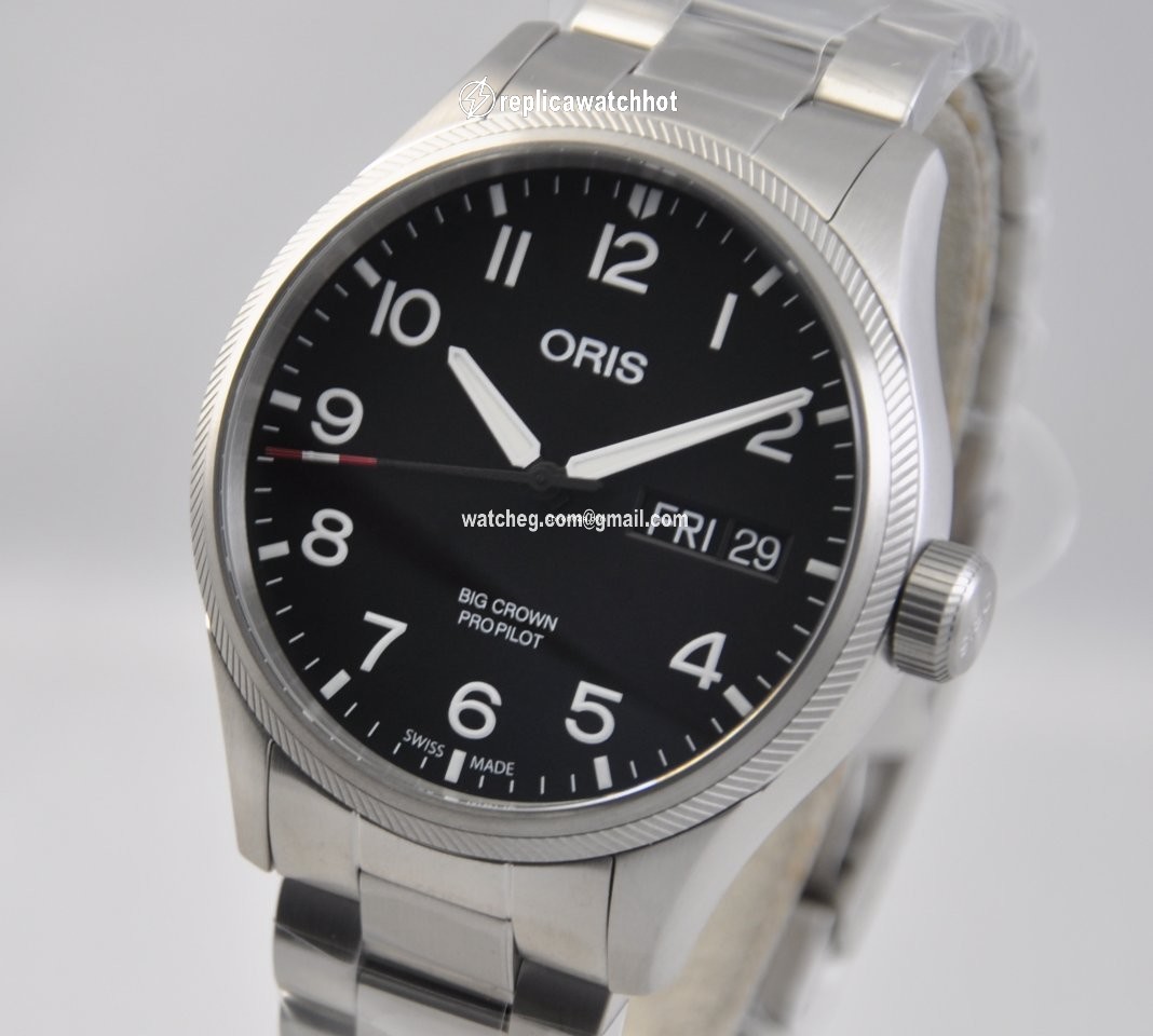 Oris Big Crown ProPilot Day Date Mens watch Unisex Steel 01 752 7698 4194-Set MB