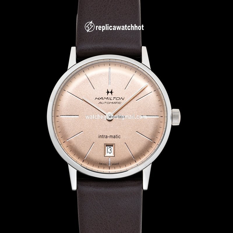 Hamilton Intra-Matic Mens watch Unisex Automatic Rose gold H38455501