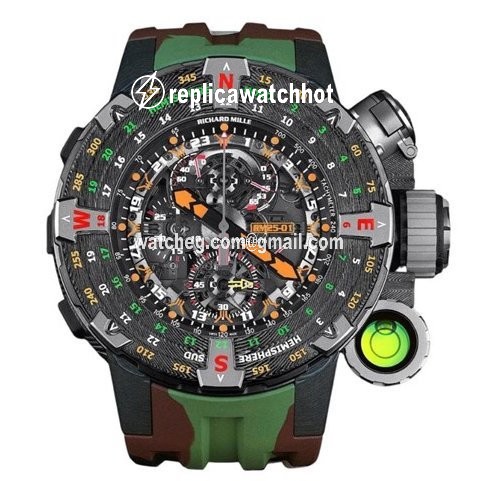 Richard Mille Mens watch Unisex Manual winding Carbon Rm025-01