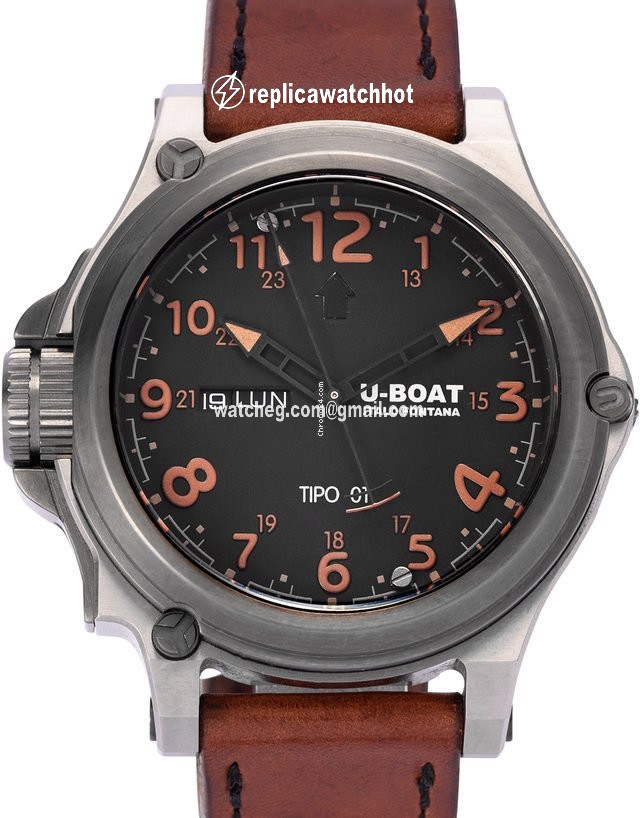 U-Boat Tipo 01 Mens watch Unisex Automatic Titanium BK BR 7472
