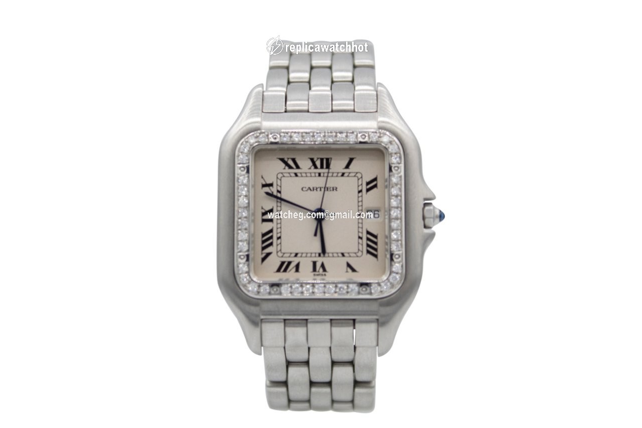 Cartier Panthere Mens watch Unisex Quartz Steel 1300