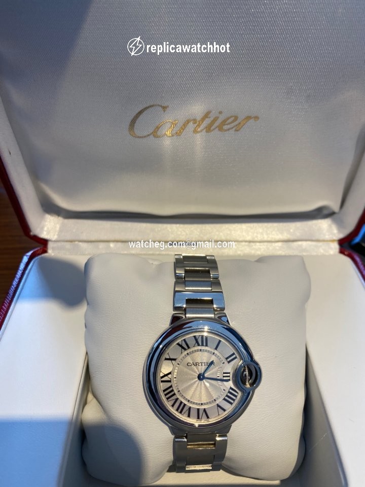 Cartier Ballon Bleu 33mm Womens watch Quartz Steel W6920084