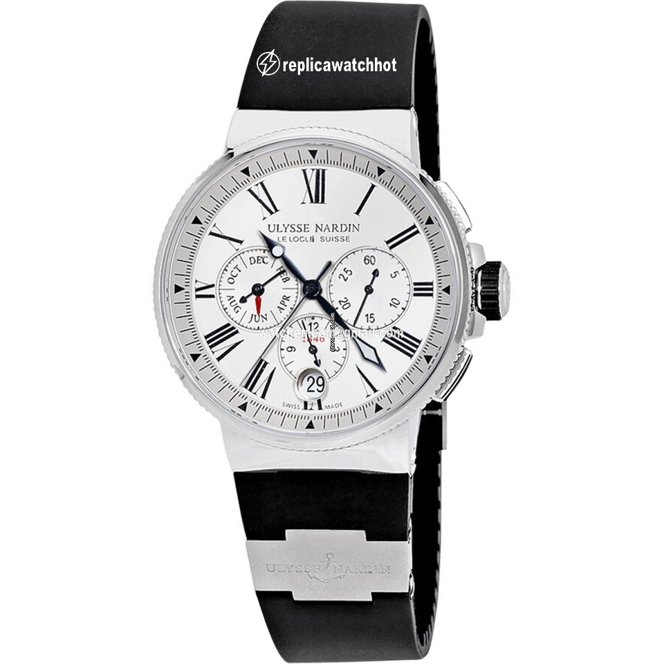 Ulysse Nardin Marine Chronograph Mens watch Unisex Automatic Steel 1533-150-3 40