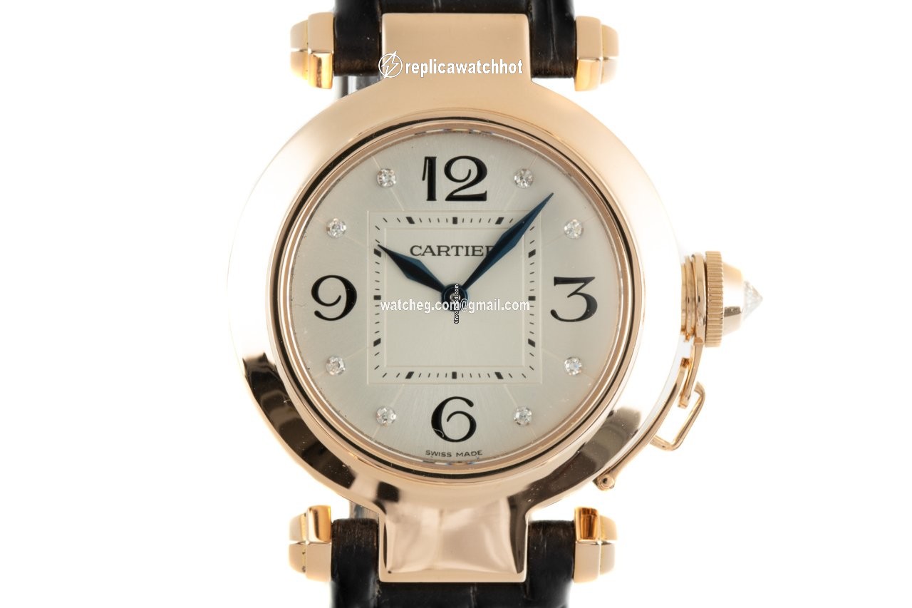 Cartier Pasha Womens watch Quartz Red gold 2812