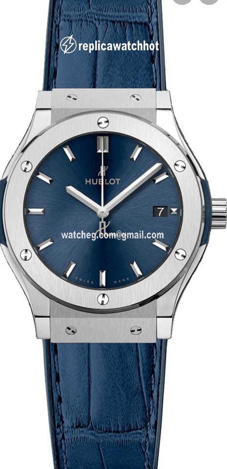 Hublot Classic Fusion Blue Womens watch Quartz Titanium 581.NX.7170.LR
