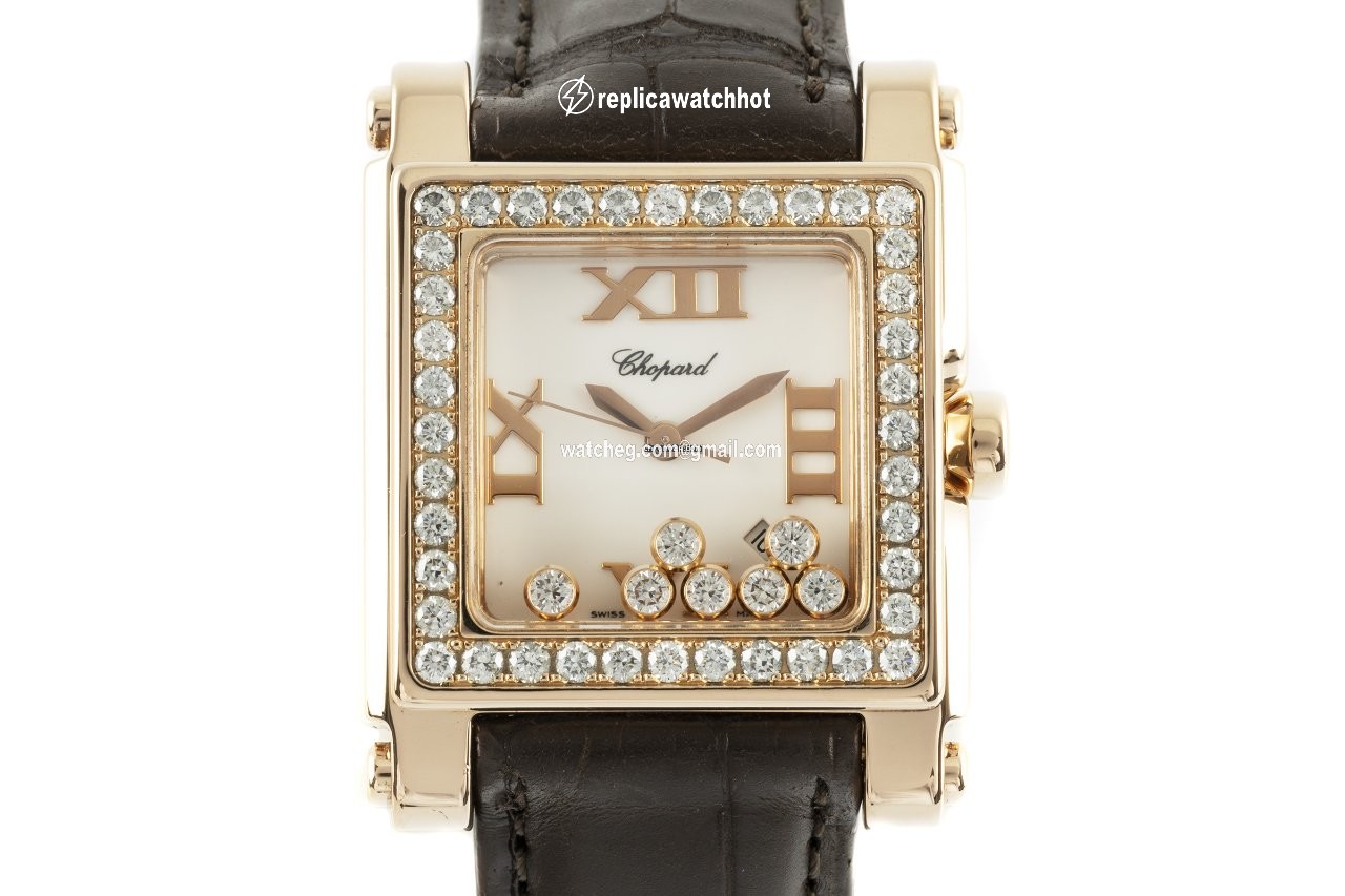 Chopard Happy Sport Womens watch Quartz Red gold 275321