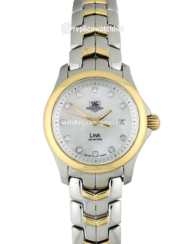 TAG Heuer Link Lady Womens watch Quartz Gold Steel WJF1353.BB0581