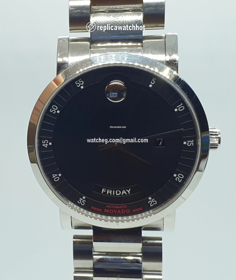 Movado Red Label Mens watch Unisex Automatic Steel 0606845