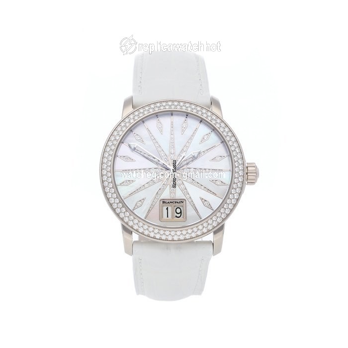 Blancpain Leman Womens watch Automatic White gold 2850-3554-55B