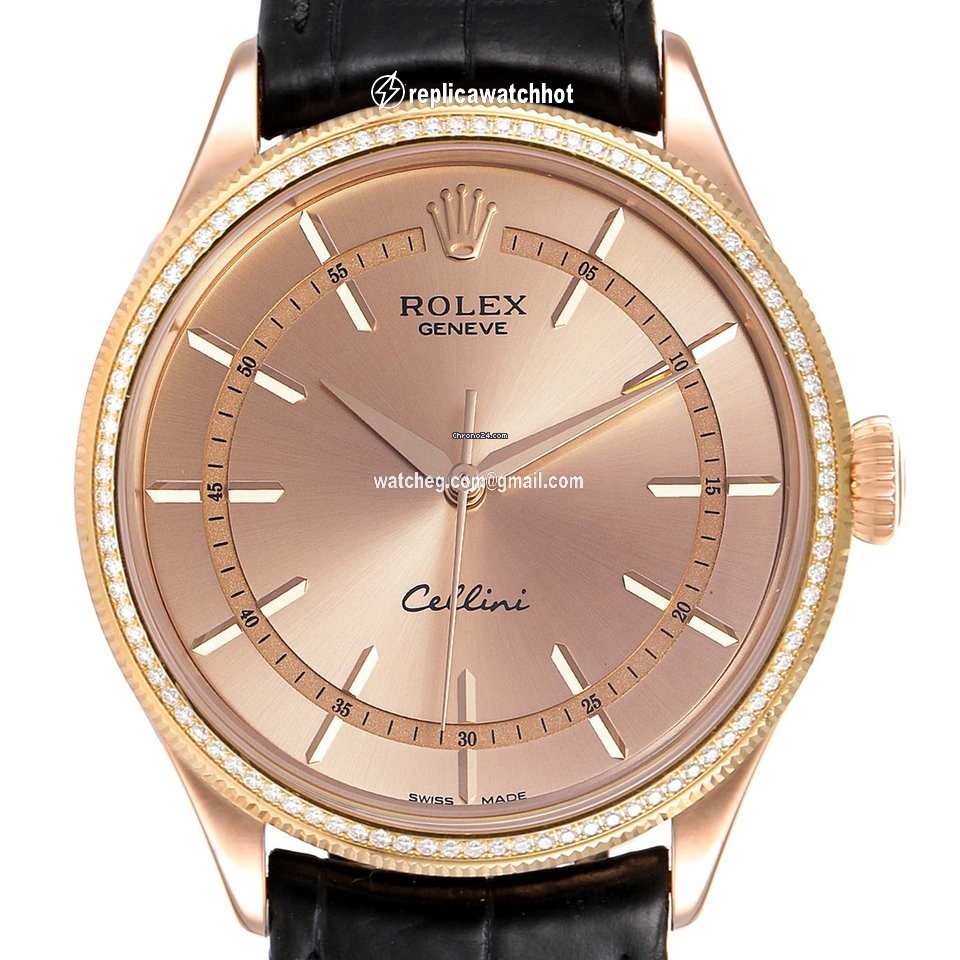 Rolex Cellini Time Mens watch Unisex Rose gold Automatic 50705