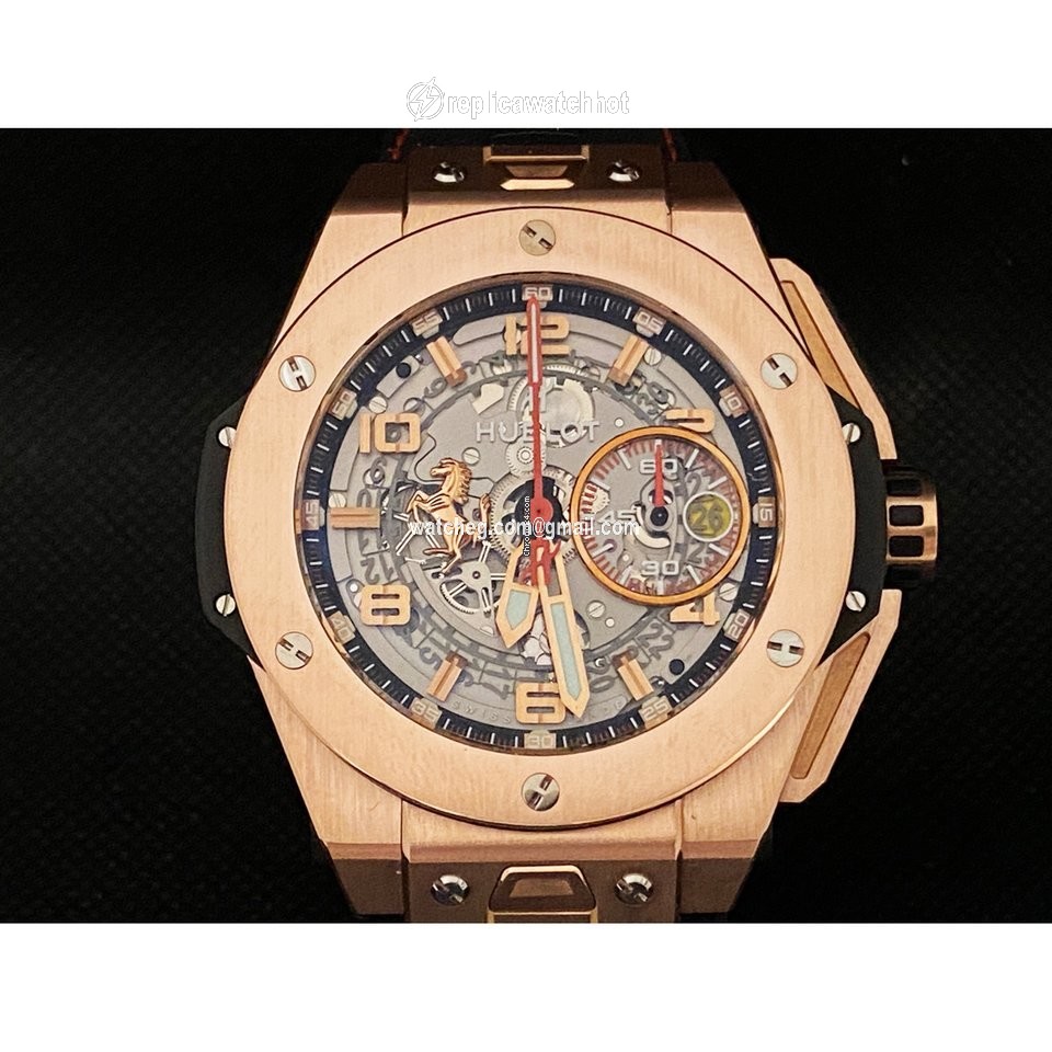 Hublot Big Bang Ferrari Mens watch Unisex Automatic Rose gold 222 500