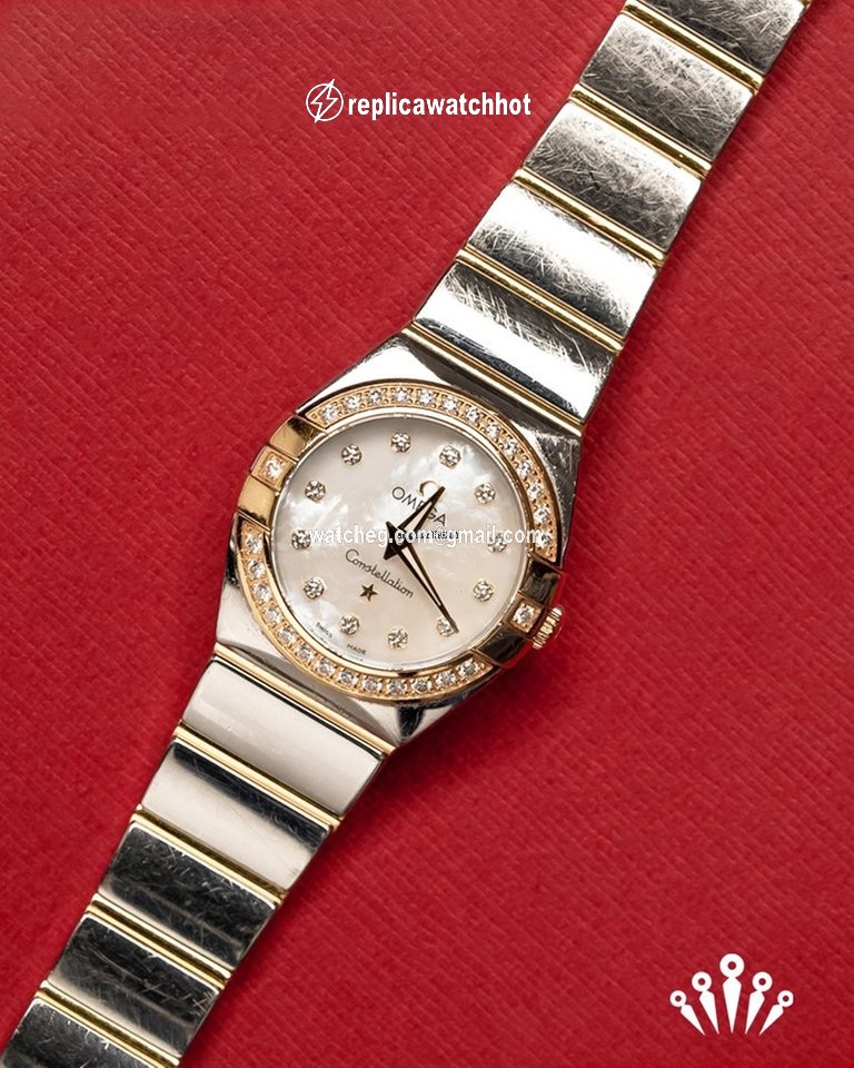 Omega Constellation Quartz Quartz Gold Steel 123.252.460.55.007